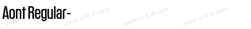 Aont Regular字体转换